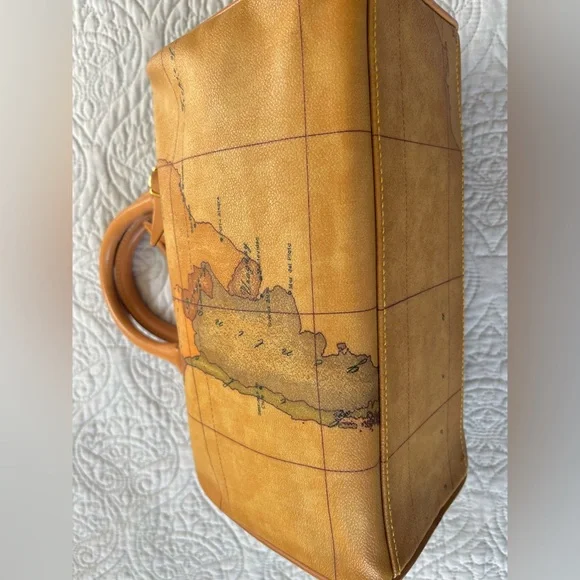 ALVIERI MARTINI NWOT AUTHENTIC GEO CLASSIC BOSTON BAG - Picture 6 of 14